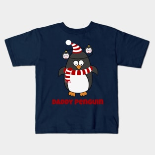 Christmas Penguin Pajama Animal Costume Daddy Penguin Shirt Kids T-Shirt